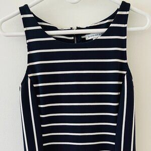 Banana Republic Navy Striped Sleeveless Dress - Size 4